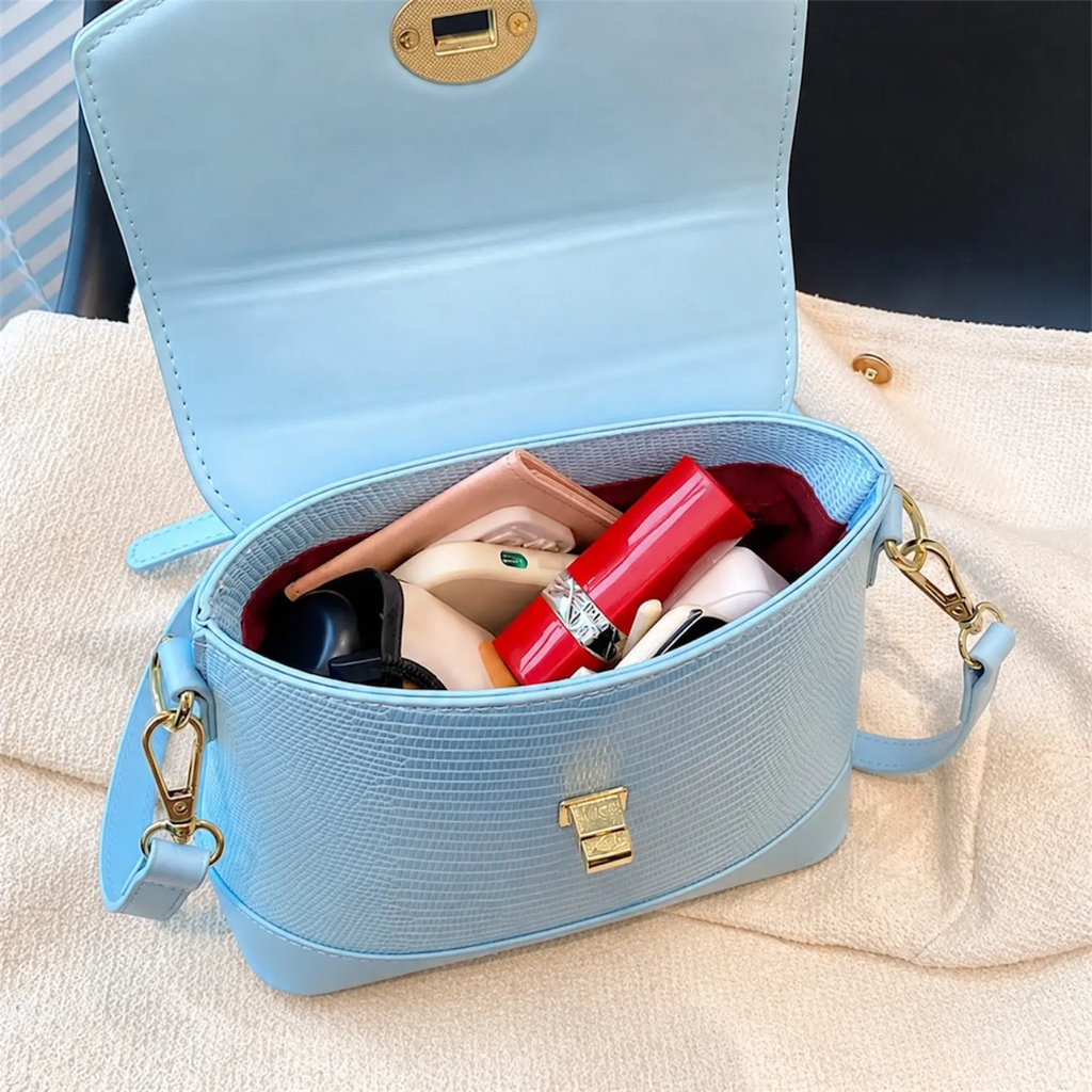 CARTERA BANDOLERA CHIC (TEXTURA CROCO)