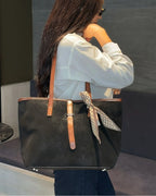TOTE BAG ELEGANTE CON PAÑUELO