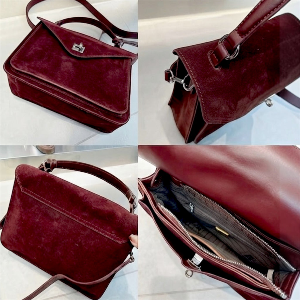 CARTERA SOBRE DE GAMUZA ELEGANTE