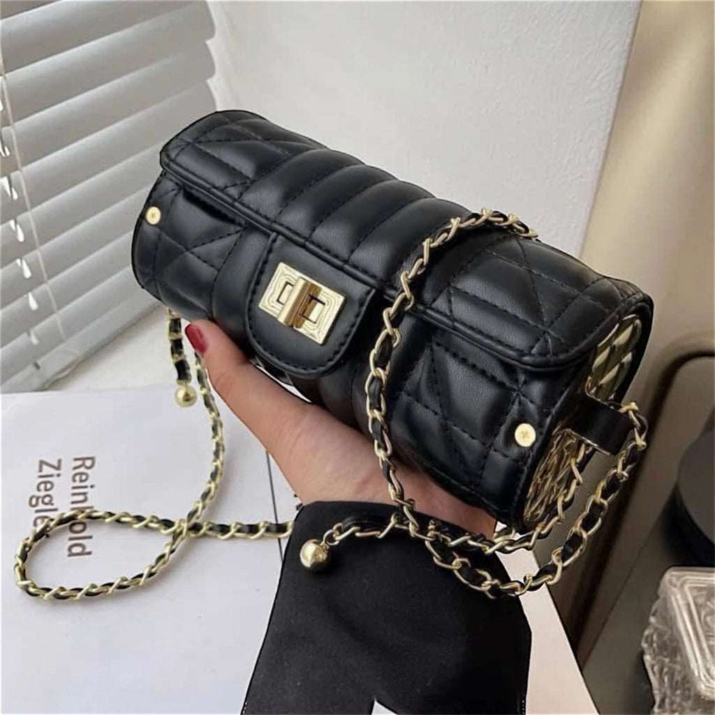 Cartera bandolera de mujer cruzada en color negro