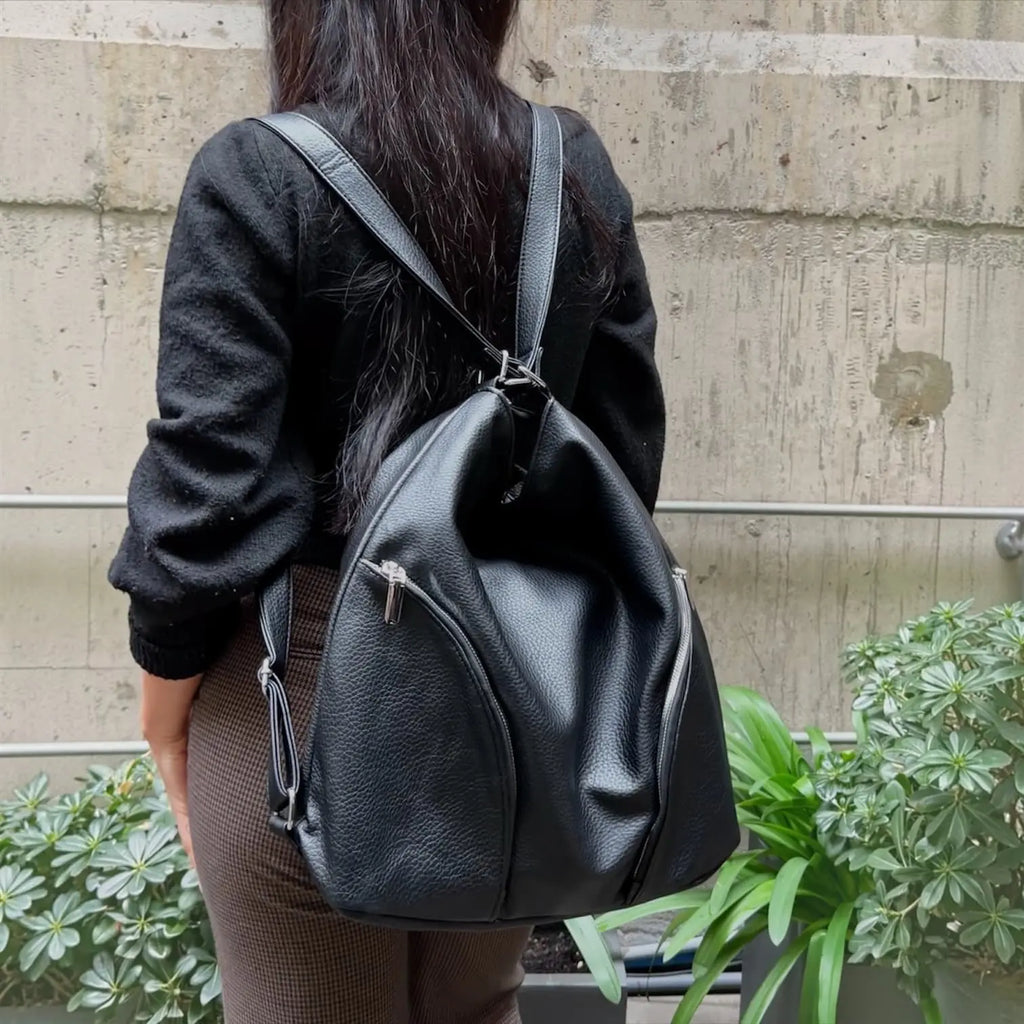 CARTERA MOCHILA ECOCUERO GRANDE