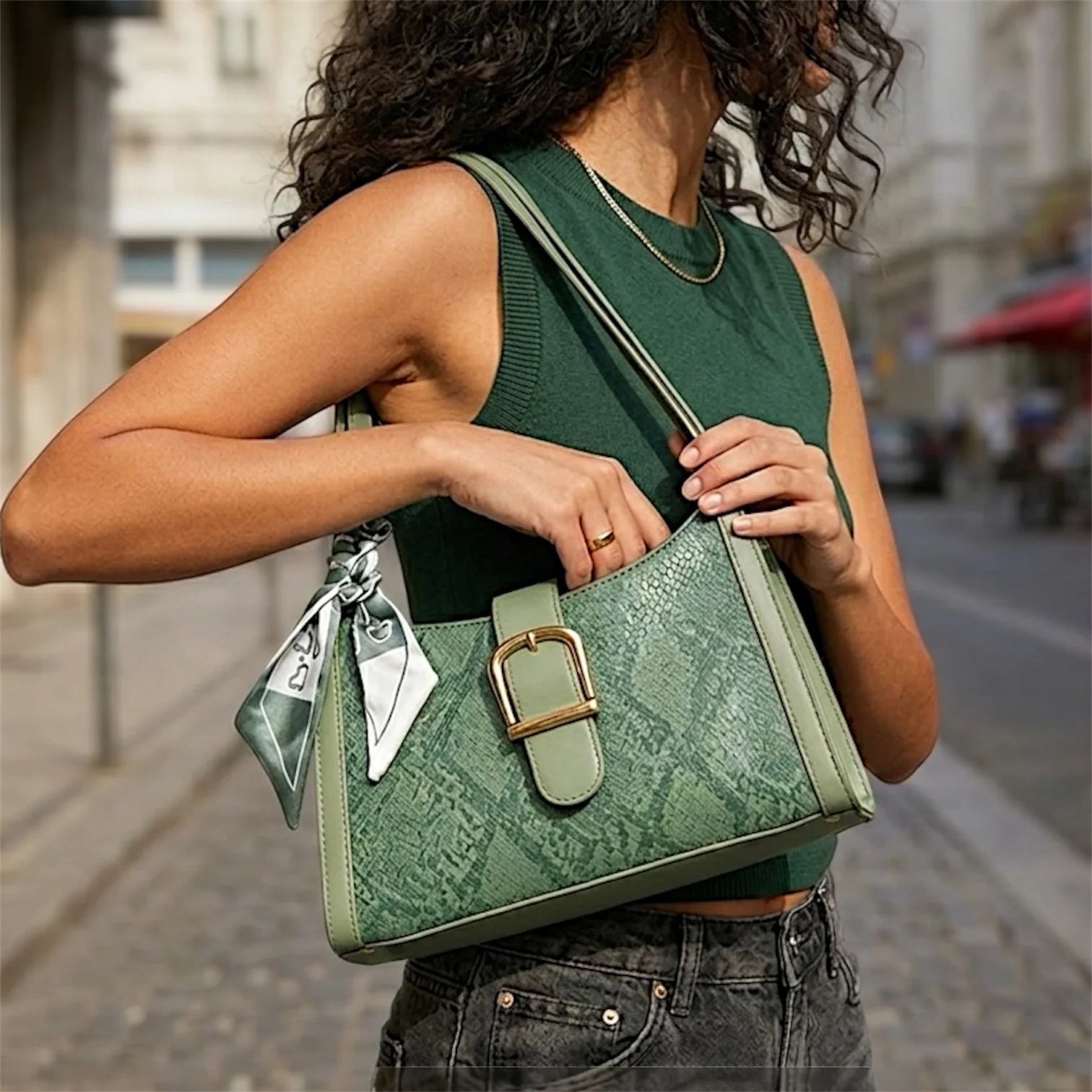 CARTERA DE HOMBRO ANIMAL PRINT