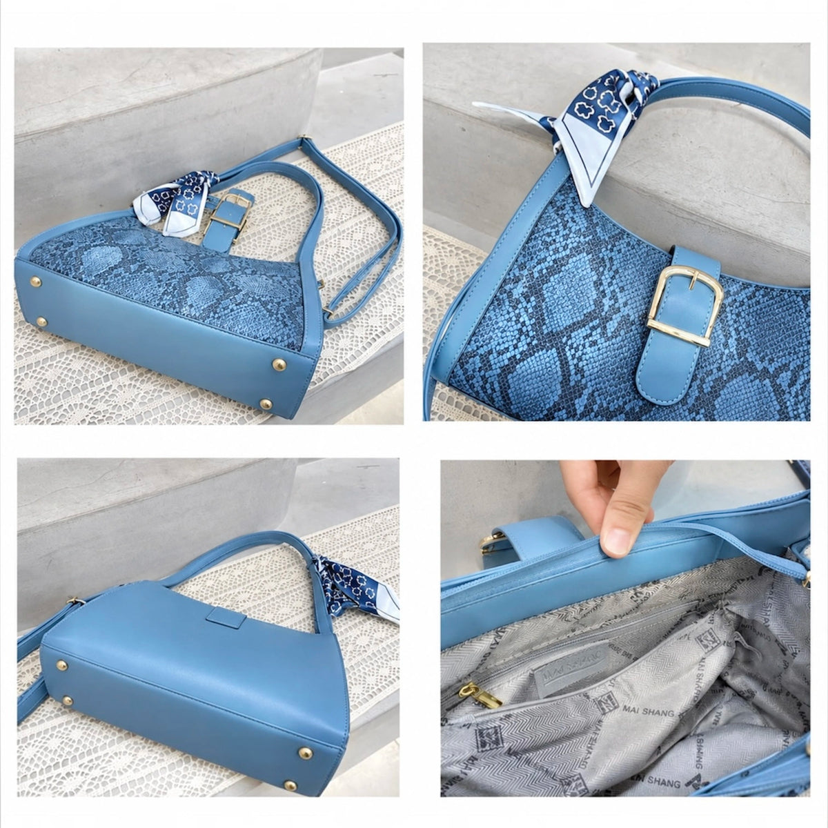 CARTERA DE HOMBRO ANIMAL PRINT