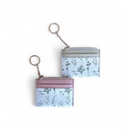 Tarjetero rosa flores