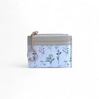 Tarjetero flores café