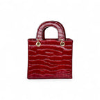 Cartera rojo burdeo