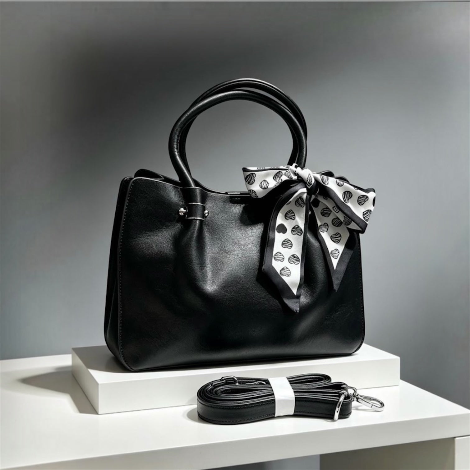 CARTERA DE MANO CON PAÑUELO