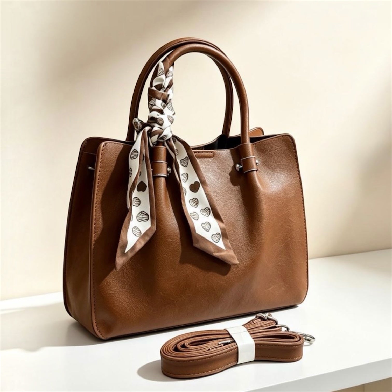 CARTERA DE MANO CON PAÑUELO